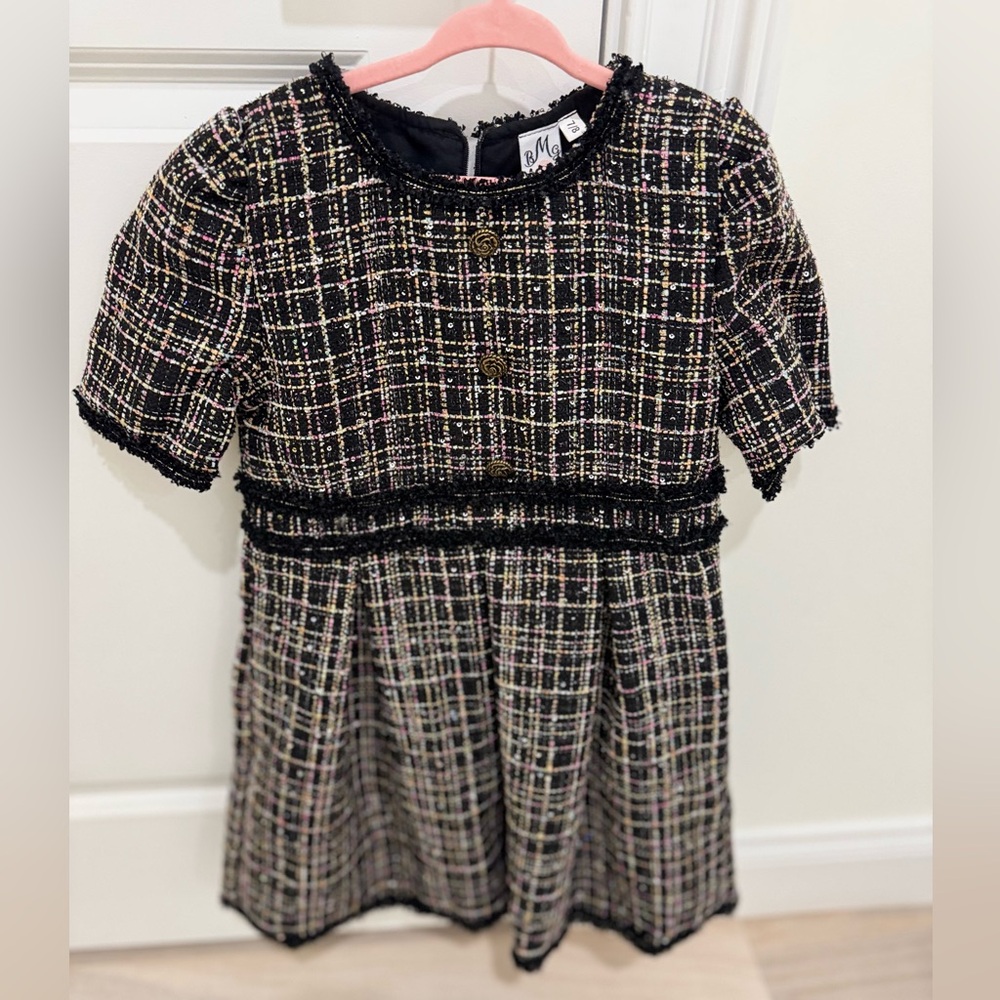 Chic Plaid Short Sleeve Dress